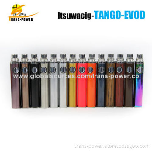 New and Popular Ecigator Ecig/E Cigarette Colorful Evod Ego Batteries, 650/ 900/1,100mAh Capacity